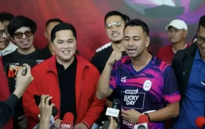 Raffi Ahmad: Erick Thohir Sosok yang Tepat Benahi Sepakbola Indonesia Raffi Ahmad: Erick Thohir Sosok yang Tepat Benahi Sepakbola Indonesia