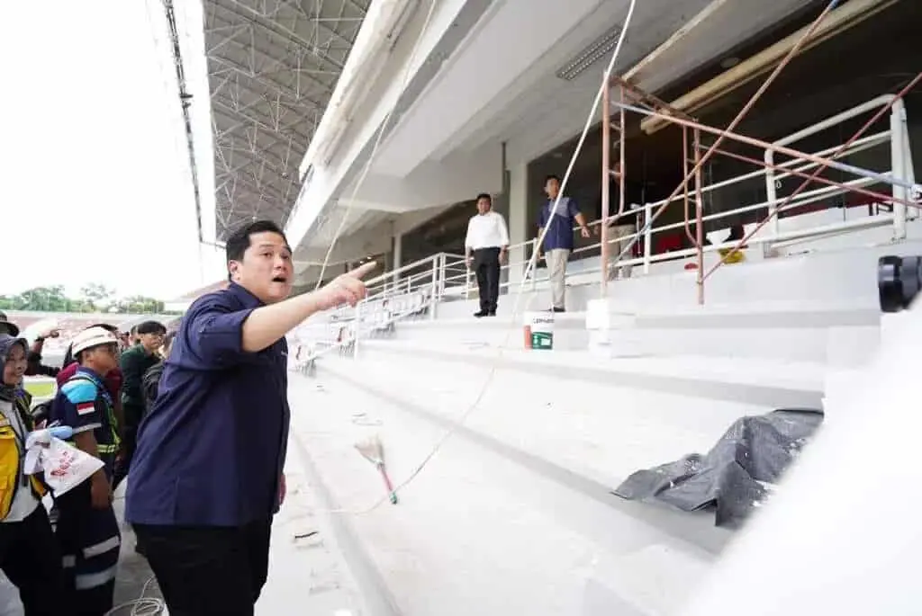 Erick Thohir Tinjau Stadion Jakabaring,  Siap untuk Piala Dunia U-20