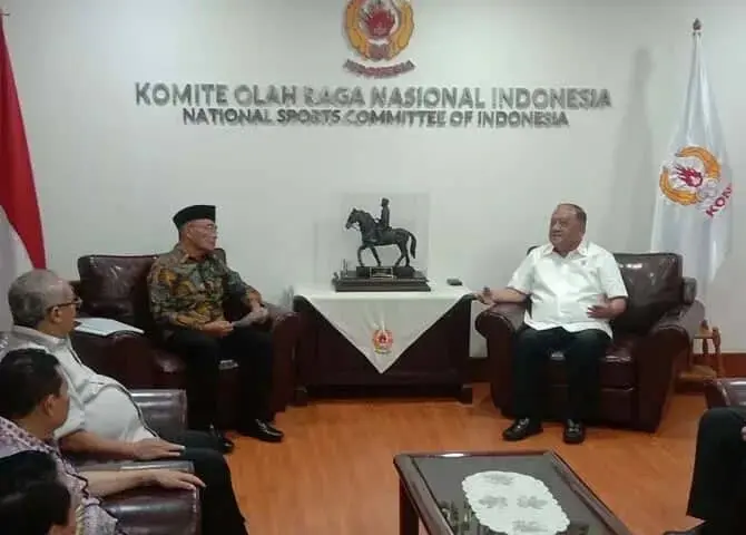 Silaturahmi dengan Ketum KONI Pusat, Plt Menpora Bahas Persiapan PON 2024 Aceh-Sumut Silaturahmi dengan Ketum KONI Pusat, Plt Menpora Bahas Persiapan PON 2024 Aceh-Sumut