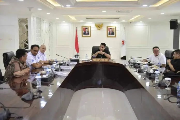 Panitia Formula E 2023 Paparkan Persiapan Lomba ke Menpora Panitia Formula E 2023 Paparkan Persiapan Lomba ke Menpora