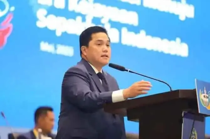 Erick Thohir : Transformasi dan Komersialisasi PSSI untuk Bangun Sepak bola Indonesia Erick Thohir : Transformasi dan Komersialisasi PSSI untuk Bangun Sepak bola Indonesia