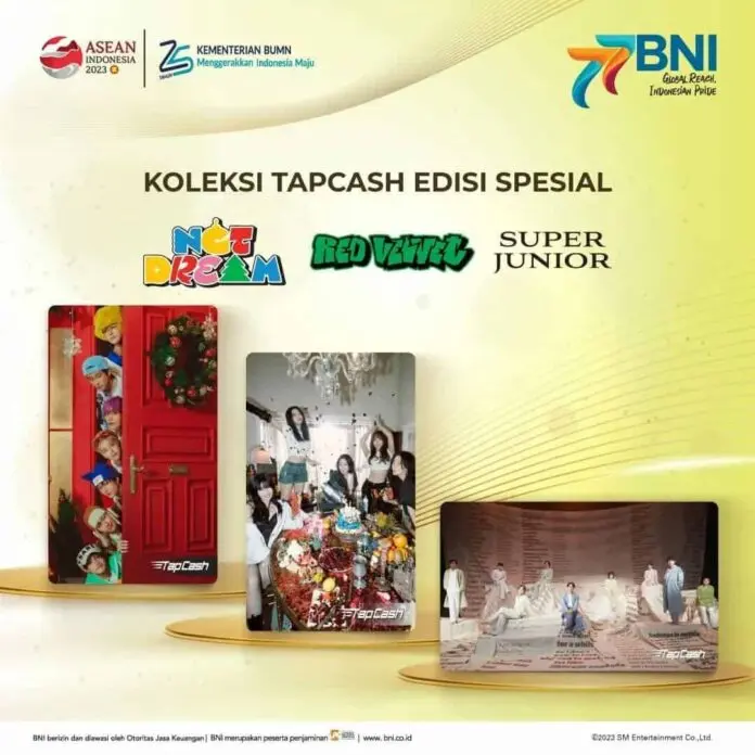 Rangkaian HUT ke 77, BNI Rilis TapCash Desain Spesial SUPER JUNIOR, Red Velvet dan NCT DREAM Rangkaian HUT ke 77, BNI Rilis TapCash Desain Spesial SUPER JUNIOR, Red Velvet dan NCT DREAM