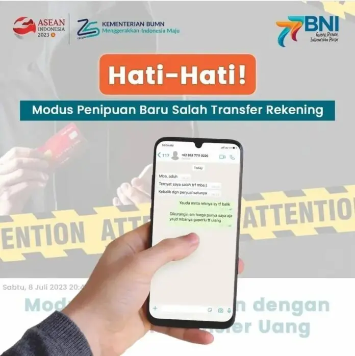 Hati-Hati Modus Baru Penipuan Salah Transfer Uang