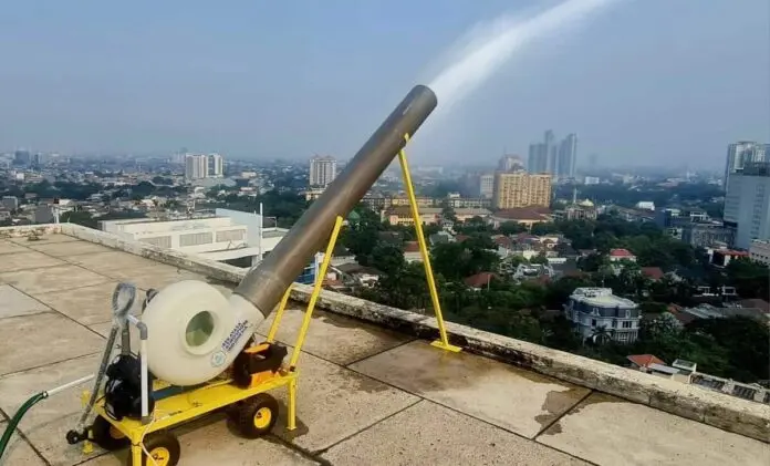Tekan Polusi Udara Jakarta, Kantor Pusat PLN Pakai Mist Generator Buatan BRIN Tekan Polusi Udara Jakarta, Kantor Pusat PLN Pakai Mist Generator Buatan BRIN