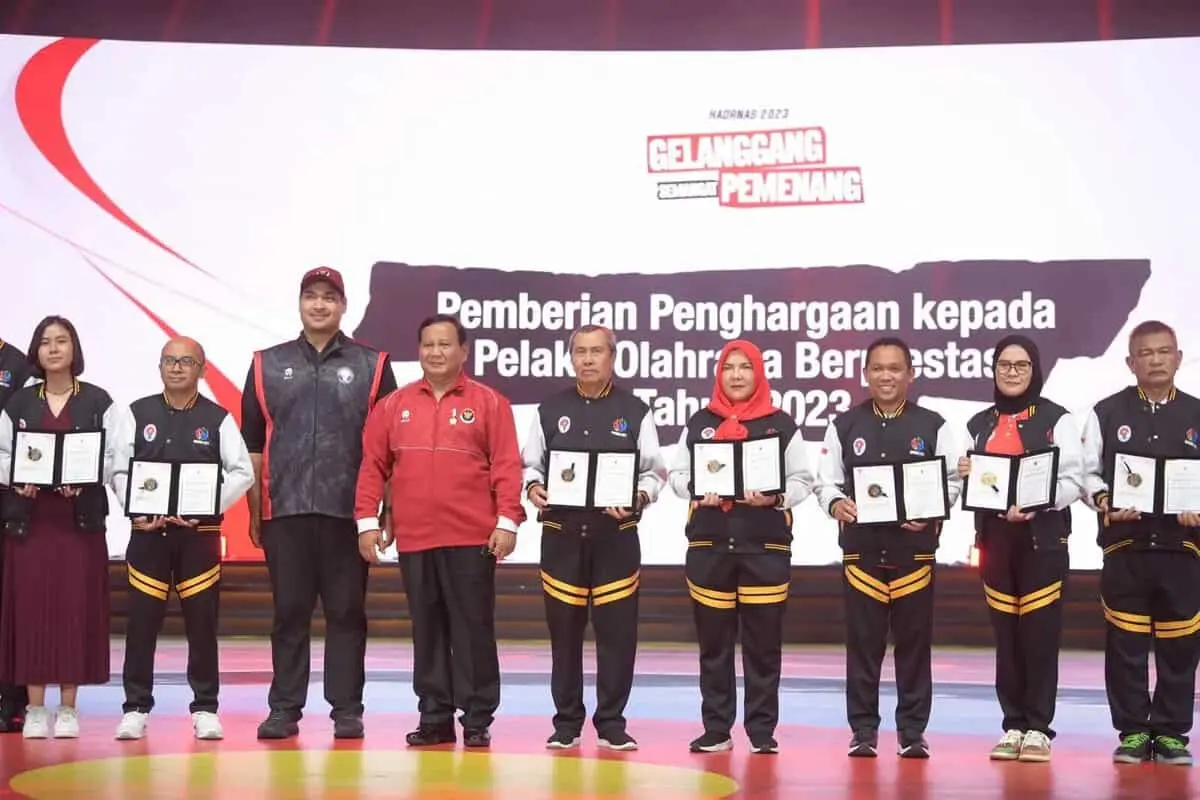 Bersama  Menhan Prabowo Subianto,  Menpora Resmikan Puncak Peringatan Haornas 2023