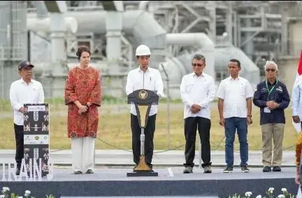 Presiden Resmikan Proyek Tangguh Train 3 dan Ground Breaking Proyek UCC, AKM dan Blue Amonia di Papua Barat Presiden Resmikan Proyek Tangguh Train 3 dan Ground Breaking Proyek UCC, AKM dan Blue Amonia di Papua Barat