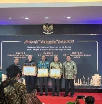 PetroChina Jabung Raih Juara 1 Anugerah Tata Bandha Energi Tahun 2023 dari Kementerian ESDM RI PetroChina Jabung Raih Juara 1 Anugerah Tata Bandha Energi Tahun 2023 dari Kementerian ESDM RI