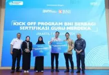 Tingkatkan Kompetensi Pengajar, BNI Bagikan Ribuan Sertifikasi Guru Tingkatkan Kompetensi Pengajar, BNI Bagikan Ribuan Sertifikasi Guru