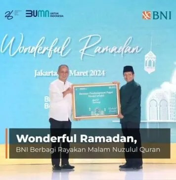 Wonderful Ramadan, BNI Berbagi Kebahagiaan di Malam Nuzulul Quran