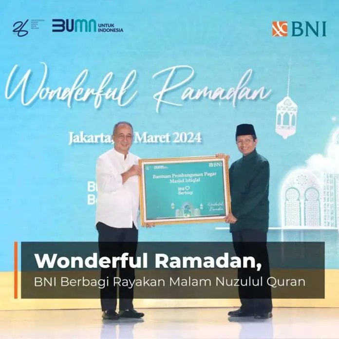 Wonderful Ramadan, BNI Berbagi Kebahagiaan di Malam Nuzulul Quran