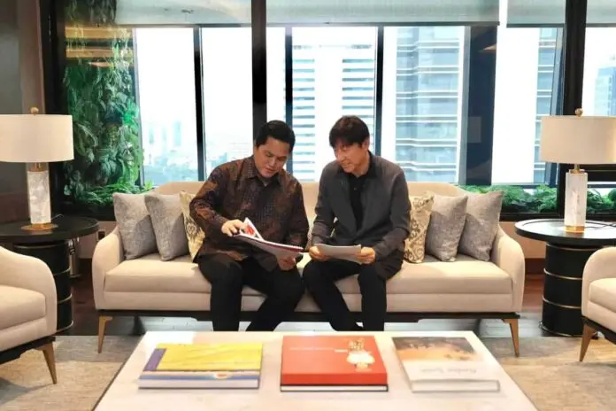 Temui Erick Thohir, Coach STY Optimistis Timnas Manpun Atasi Vietnam Temui Erick Thohir, Coach STY Optimistis Timnas Manpun Atasi Vietnam