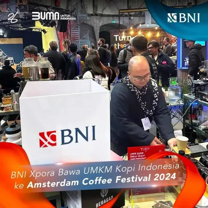 BNI Xpora Bawa UMKM Kopi Indonesia ke Amsterdam Coffee Festival 2024 BNI Xpora Bawa UMKM Kopi Indonesia ke Amsterdam Coffee Festival 2024