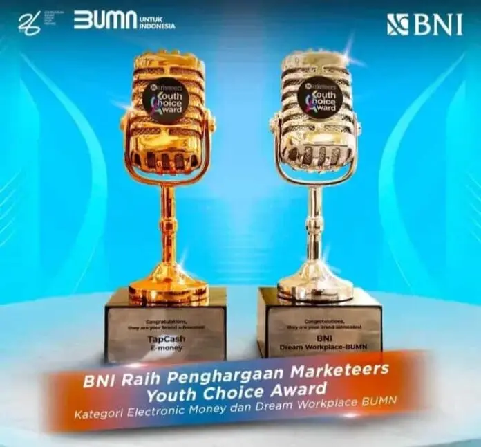 BNI Raih Dua Penghargaan Marketeers Youth Choice Award 2024