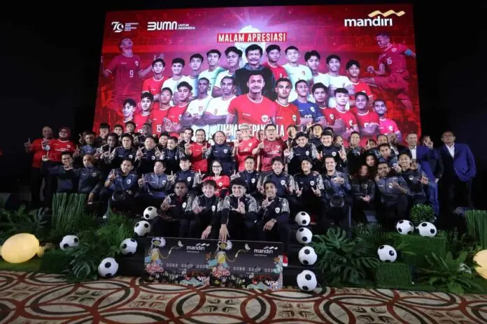 Apresiasi  Prestasi Timnas U-19: Bank Mandiri Berikan Dana Pembinaan Rp.1 Miliar