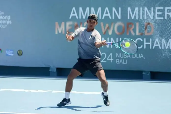 Amman Mineral Men’s World Tennis Championship : Andre Ilagan Siap  Revans atas Omar Jasika