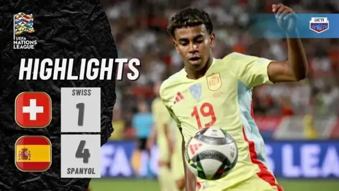 Spanyol Menaklukkan Swiss dengan Kemenangan 4-1 UEFA Nations League 2024-2025 Spanyol Menaklukkan Swiss dengan Kemenangan 4-1 UEFA Nations League 2024-2025