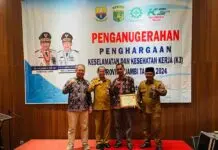 PetroChina Jabung Raih Penghargaan Sistem Manajemen Keselamatan dan Penanganan HIV/AIDS dari Kemenaker