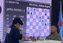 JAPFA FIDE Rated Chess Tournament 2024:  Langkah Aditya Tertahan, Satria Duta Pimpin Perolehan Poin