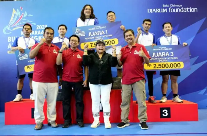 Kejuaraan Bulutangkis Antar Media 2024: Gelar Zona Barat Terbagi Merata