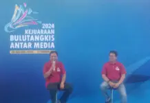 Kejuaraan Bulutangkis Antar Media 2024: Ajang Silaturahmi dan Bangkitkan Gairah Prestasi Bulutangkis Indonesia Kejuaraan Bulutangkis Antar Media 2024: Ajang Silaturahmi dan Bangkitkan Gairah Prestasi Bulutangkis Indonesia