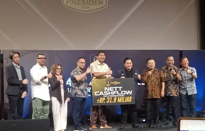 Panpel Piala Presiden 2024 Sumbang Timnas Rp 31,9 Miliar Panpel Piala Presiden 2024 Sumbang Timnas Rp 31,9 Miliar