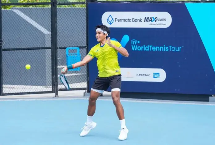 M-15 Amman Mineral Men's World Tennis Championship Seri 1:  Muhamad Rifqi Fitriadi Gagal ke Semifinal