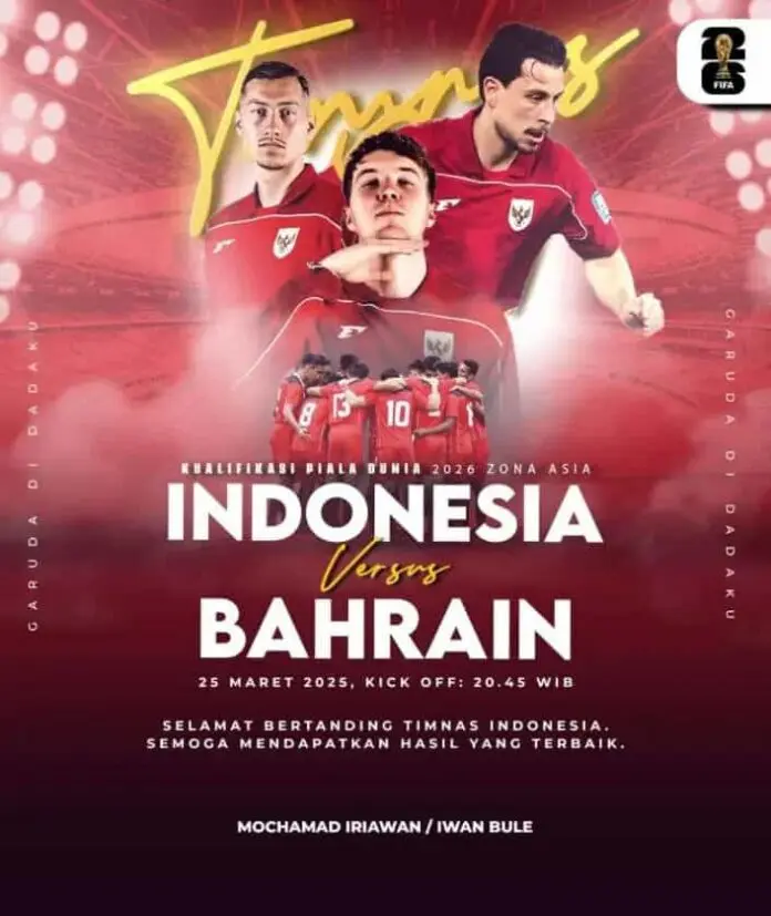 Jelang Laga Melawan Bahrain, Iwan Bule Berikan Semangat untuk Timnas Indonesia