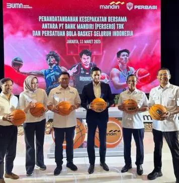 DPP Perbasi dan Bank Mandiri Sepakat Perkuat Ekosistem Bola Basket Indonesia di Level Internasional