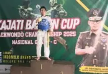 Arvin N-Lion’s Tangerang Club Raih Medali Emas Kejuaraan Taekwondo Kajati Banten Cup 2025