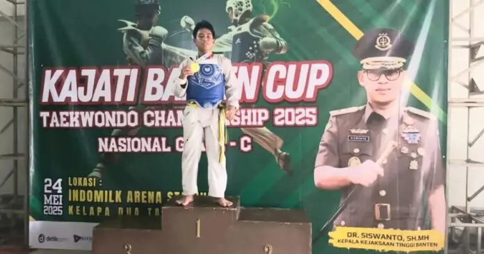 Arvin N-Lion’s Tangerang Club Raih Medali Emas Kejuaraan Taekwondo Kajati Banten Cup 2025 Arvin N-Lion’s Tangerang Club Raih Medali Emas Kejuaraan Taekwondo Kajati Banten Cup 2025