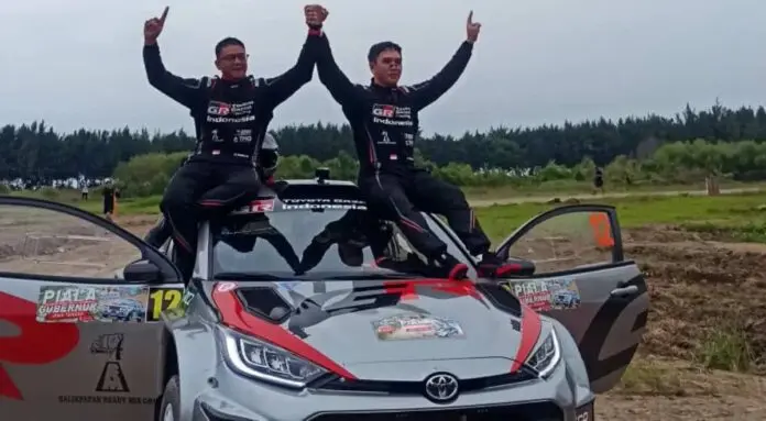 GR Yaris Rally2 Antar Ryan Nirwan-Adi Indiarto Puncaki Kejurnas Sprint Rally Semarang