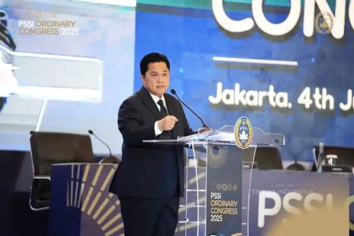Kongres Biasa PSSI 2925 : Erick Thohir Minta PSSI Jangan Berpuas Diri, Harus Bangkit Lebih Baik Lagi Kongres Biasa PSSI 2925 : Erick Thohir Minta PSSI Jangan Berpuas Diri, Harus Bangkit Lebih Baik Lagi