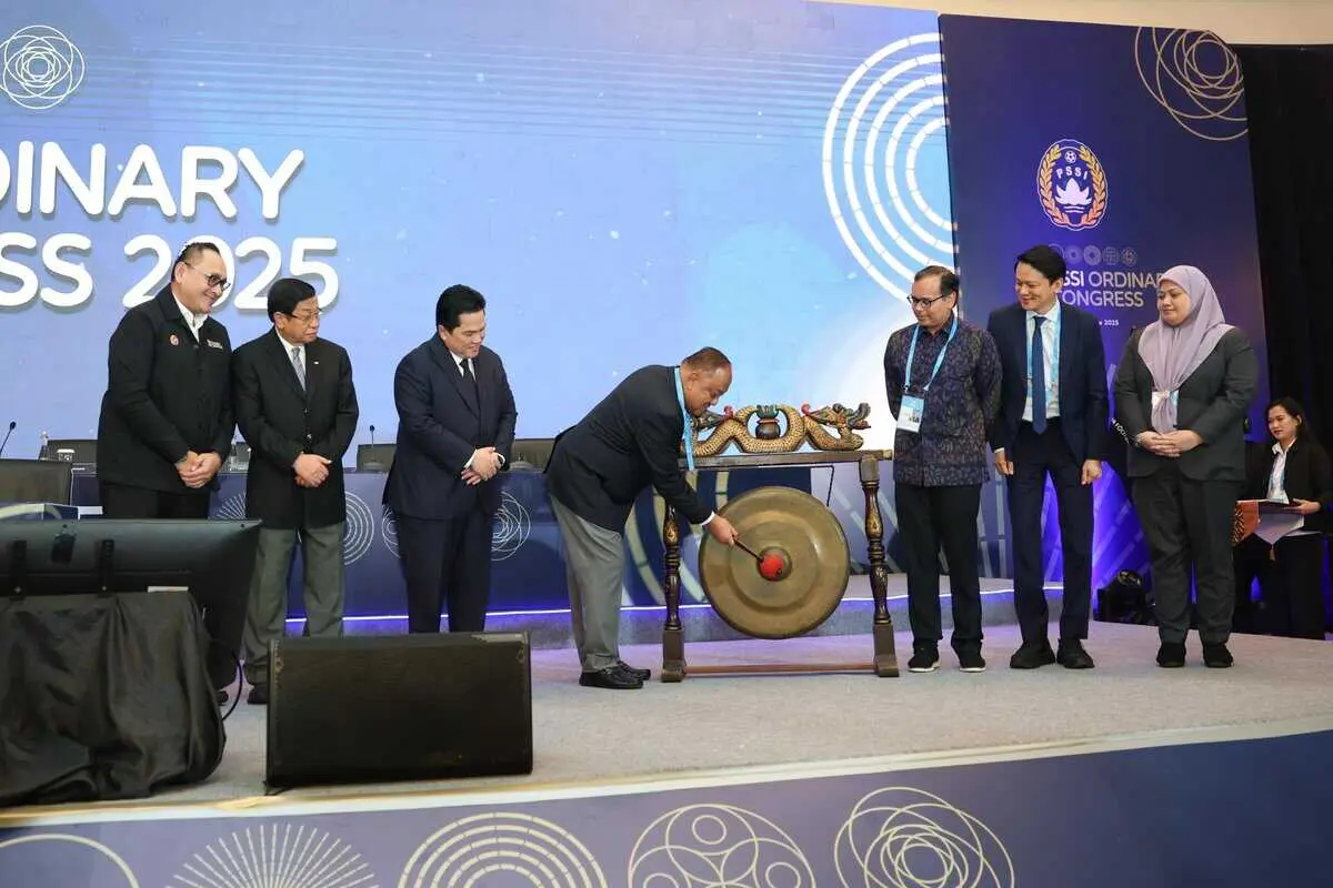 Kongres Biasa PSSI 2925 : Erick Thohir Minta PSSI Jangan Berpuas Diri, Harus Bangkit Lebih Baik Lagi Kongres Biasa PSSI 2925 : Erick Thohir Minta PSSI Jangan Berpuas Diri, Harus Bangkit Lebih Baik Lagi
