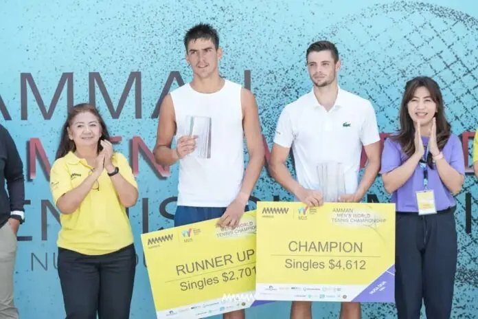 Amman Men's World Tennis Championship Seri Keempat M-25 : Arthur Gea Pertahankan Gelar Juara Tunggal Putra