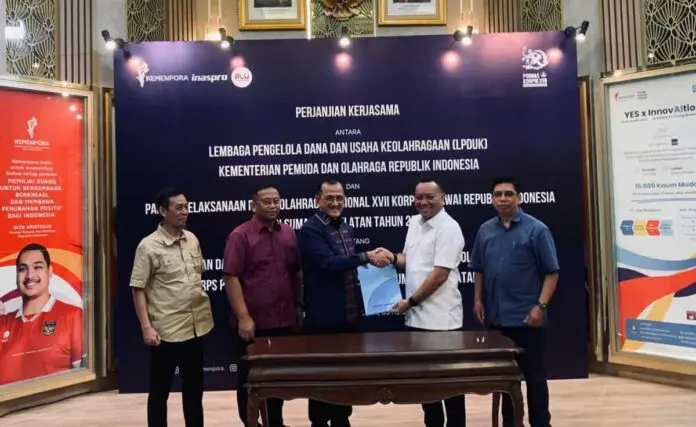 Inaspro dan Panpel Pornas XVII KORPRI Sepakat Kerjasama, Industri Olahraga Makin Bergeliat di Bumi Sriwijaya