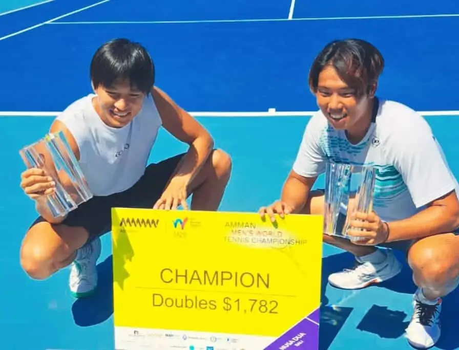 Amman Men's World Tennis Championship Seri Keempat M-25 : Kokoro Isomura/Sunshuke Nakagawa Juara Ganda Putra