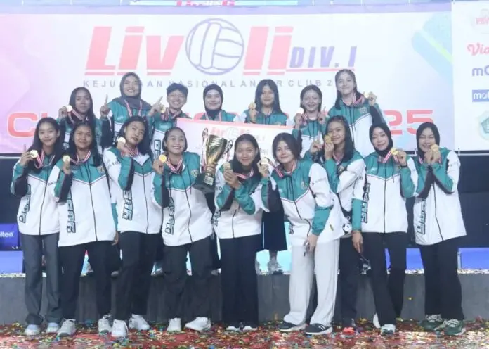 Putri Yuso Yogyakarta Juara Livoli Divisi I Tahun 2025