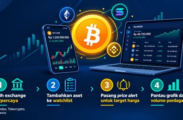 Cara Memantau Harga Bitcoin dan Aset Kripto Lainnya